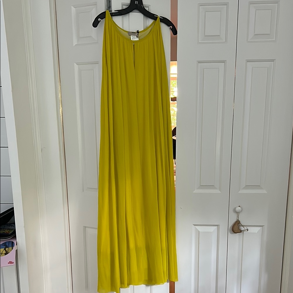 Vibrant Yellow Fuzzi by Gaultier Maxi Dress